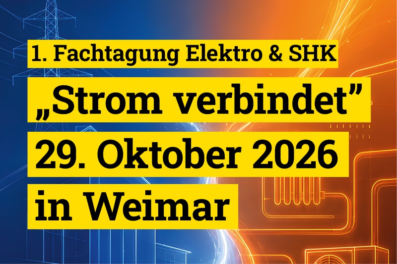 Titelbild zum News-Artikel 1. Fachtagung "Elektro & SHK - Strom verbindet"