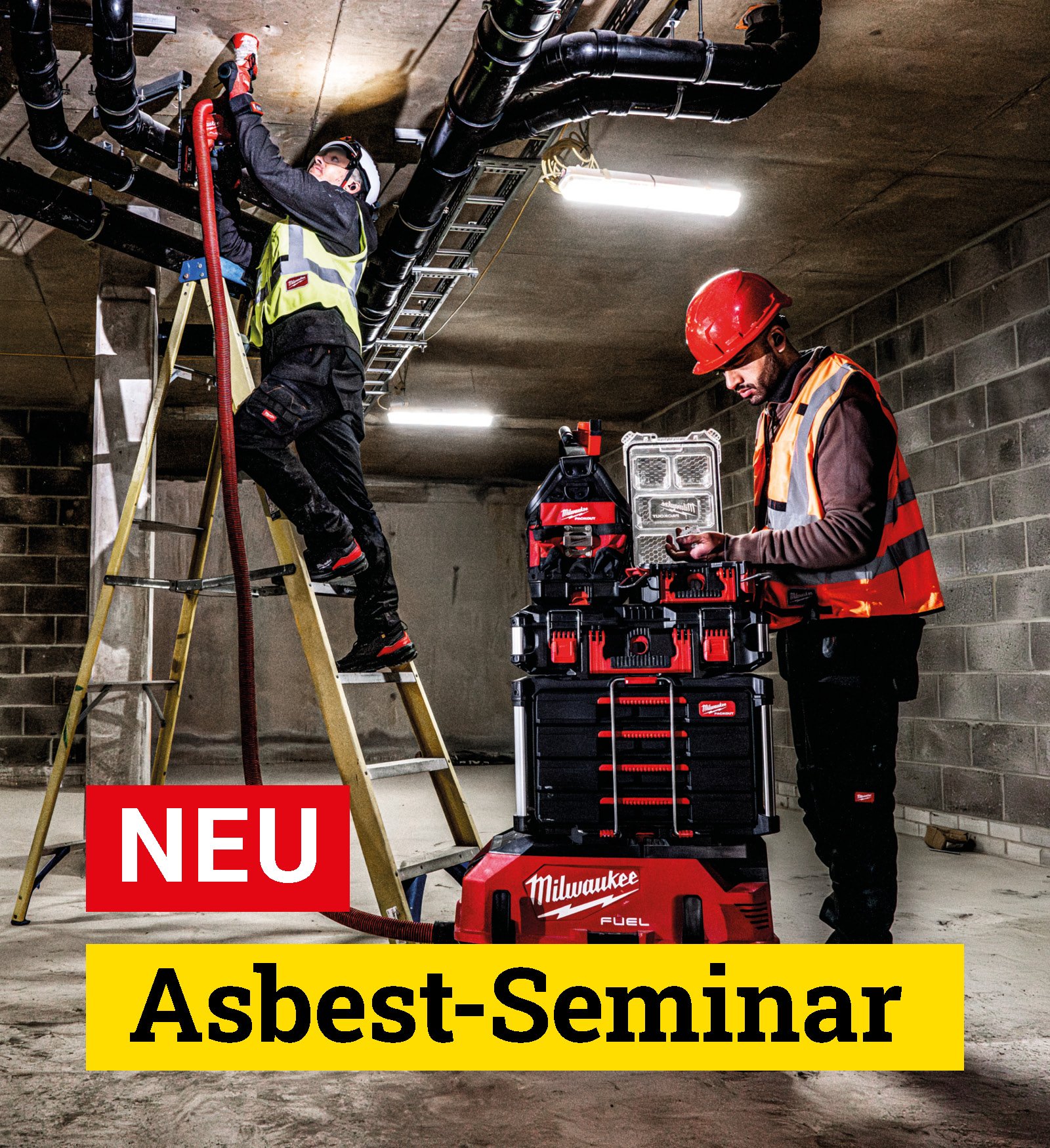 Werbebanner für Asbest-Seminare des Fachverbandes für Elektro- und Informationstechnik Sachsen/Thüringen