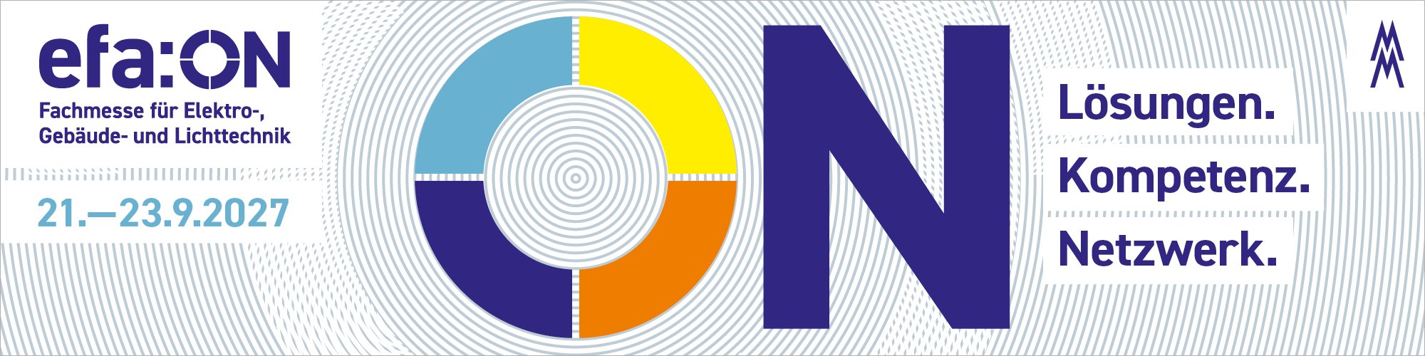Werbebanner für die Messe efa:ON 2027